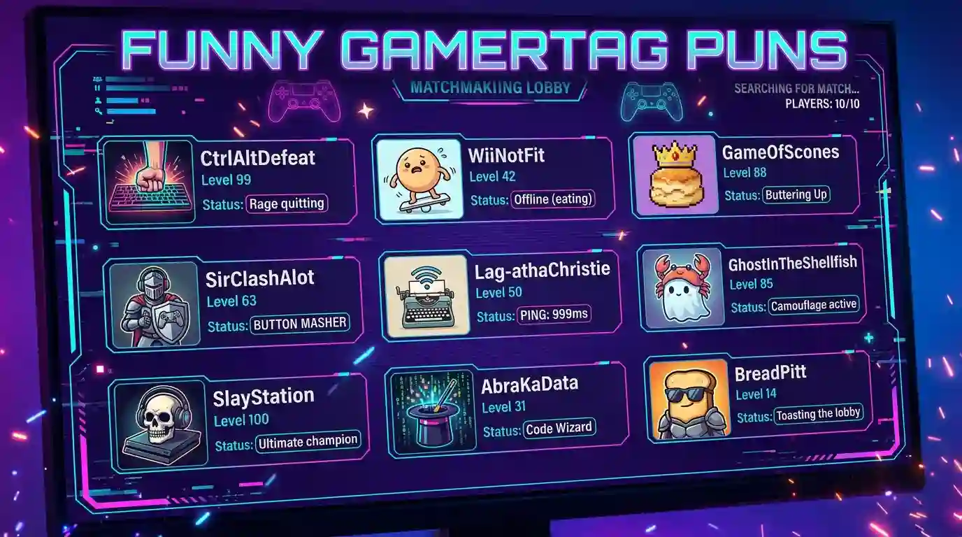 Funny-Gamertag-Puns